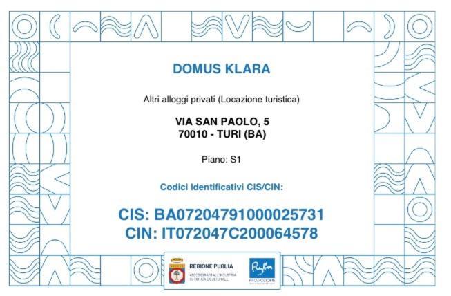 مبيت وإفطار توري Domus Klara المظهر الخارجي الصورة